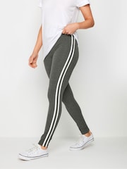 Gris - Leggings con rayas en los laterales de Long Tall Sally - Imagen 2 de 5