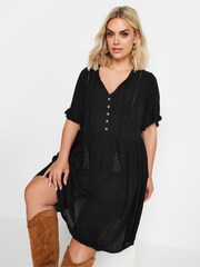 Yours Curve Black Desert Dress - Image 1 of 5