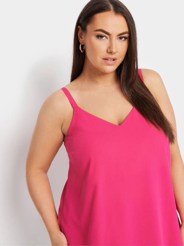 Yours Curve Pink Cami - Image 4 of 5
