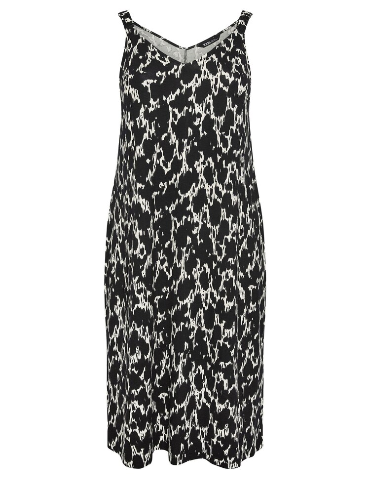 Yours Curve Dark Black Throw On Beach Shirred Strap Dress - Image 5 of 5 Yours Curve Dark Black Throw On Beach Shirred Strap Dress - Image 5 of 5