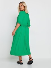 Yours Curve Green Limited Collection Textured Midaxi Dress - Image 3 of 5