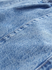 Mid Blue Denim Pull On Barrel 100% Cotton Jeans (3-16yrs) - Image 10 of 10