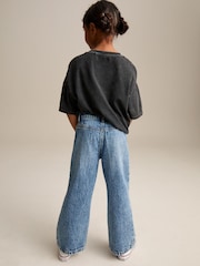 Mid Blue Denim Flare 100% Cotton Jeans (3-16yrs) - Image 3 of 8