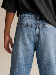 Mid Blue Denim Flare 100% Cotton Jeans (3-16yrs) - Image 4 of 8