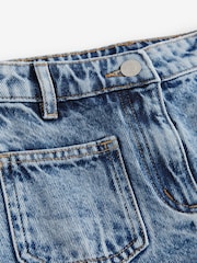 Mid Blue Denim Flare 100% Cotton Jeans (3-16yrs) - Image 7 of 8