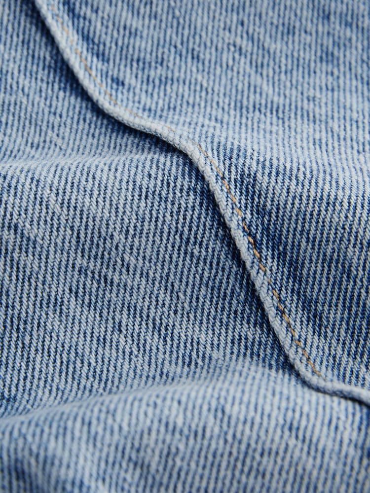 Mid Blue Denim Flare 100% Cotton Jeans (3-16yrs) - Image 8 of 8