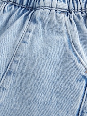 Denim Lightwash Pull On Barrel 100% Cotton Jeans (3-16yrs) - Image 7 of 8