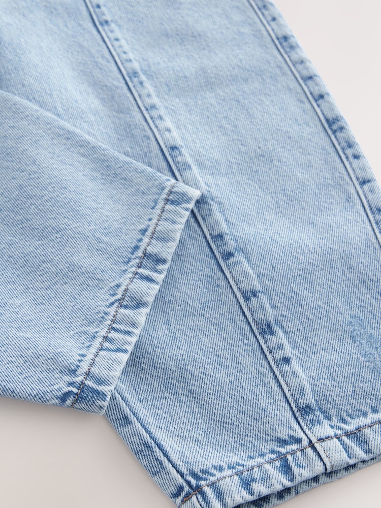 Denim Lightwash Pull On Barrel 100% Cotton Jeans (3-16yrs) - Image 8 of 8