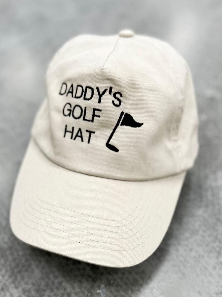 Solesmith Cream 100% Cotton Personalised Golf Hat - Image 1 of 2
