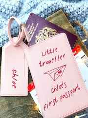 Solesmith Pink Personalised My First Passport Set by Solesmith - Image 1 of 2
