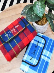 Solesmith Red Tartan Personalised Picnic Blanket - Image 4 of 4