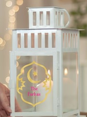 Personalised Eid White Lantern by Jonnys Sister - Image 3 of 4
