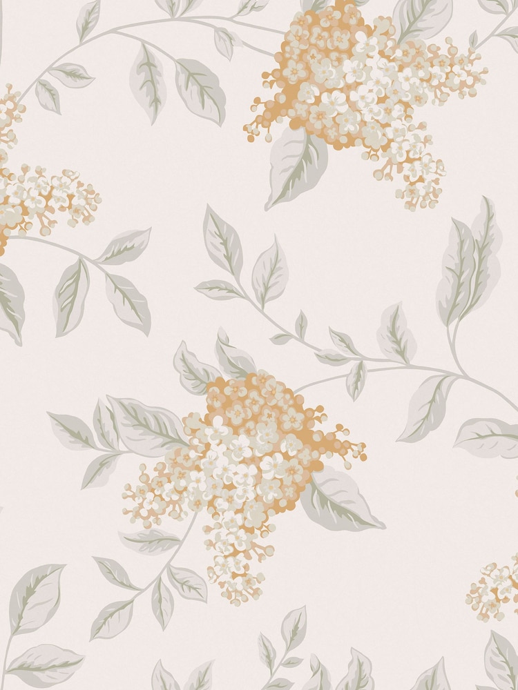 Laura Ashley Apricot Portland A4 Wallpaper Sample - Image 2 of 2