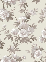 Laura Ashley Natural Rosamund A4 Wallpaper Sample - Image 2 of 2
