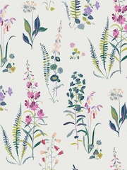 Laura Ashley Violet Meadowvale Sprigs A4 Wallpaper Sample - Image 2 of 2
