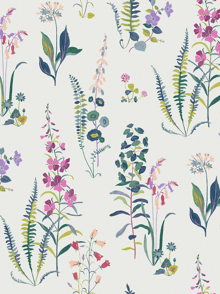 Laura Ashley Violet Meadowvale Sprigs A4 Wallpaper Sample - Image 2 of 2