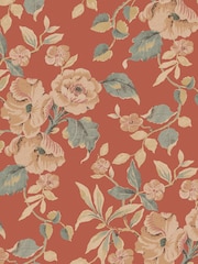 Laura Ashley Terracotta Alyworth Trail A4 Wallpaper Sample - Image 2 of 2