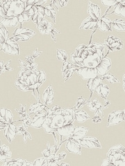 Laura Ashley Natural Pollington Roses A4 Wallpaper Sample - Image 2 of 2