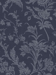 Laura Ashley Midnight Seaspray Lloyd A4 Wallpaper Sample - Image 2 of 2
