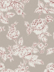 Laura Ashley Dark Dove Grey Pollington Roses A4 Wallpaper Sample - Image 2 of 2