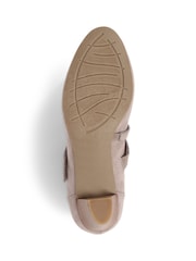 Pavers Natural Embellished Strap Mary Janes Shoes - Image 5 of 5