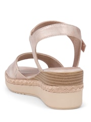 Pavers Gold Adjustable Platform Sandals - Image 3 of 5