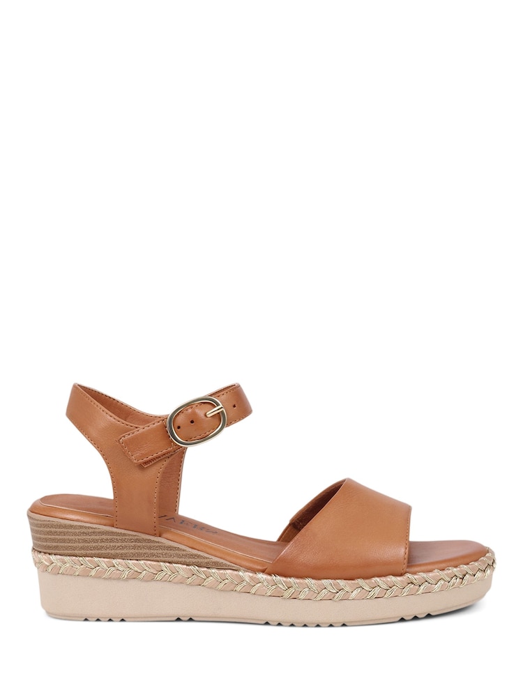 Pavers Brown Adjustable Platform Sandals - Image 1 of 5