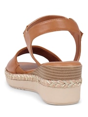 Pavers Brown Adjustable Platform Sandals - Image 3 of 5