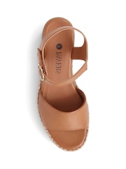 Pavers Brown Adjustable Platform Sandals - Image 4 of 5