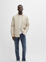 BOSS Light Blue Regular Fit Jeans in Soft Motion Denim - Image 2 of 5