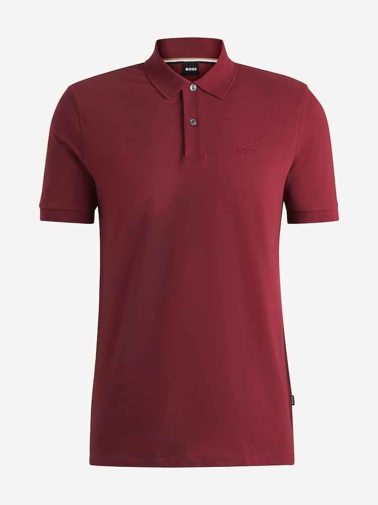 BOSS Red 100% Cotton Embroidered Logo Polo Shirt - Image 5 of 5