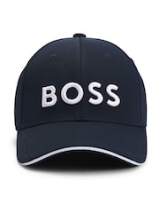 BOSS Embroidered Logo Cap in Knitted Piqué - Изображение 1 из 5