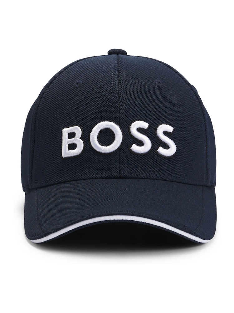 BOSS Embroidered Logo Cap in Knitted Piqué - Изображение 1 из 5