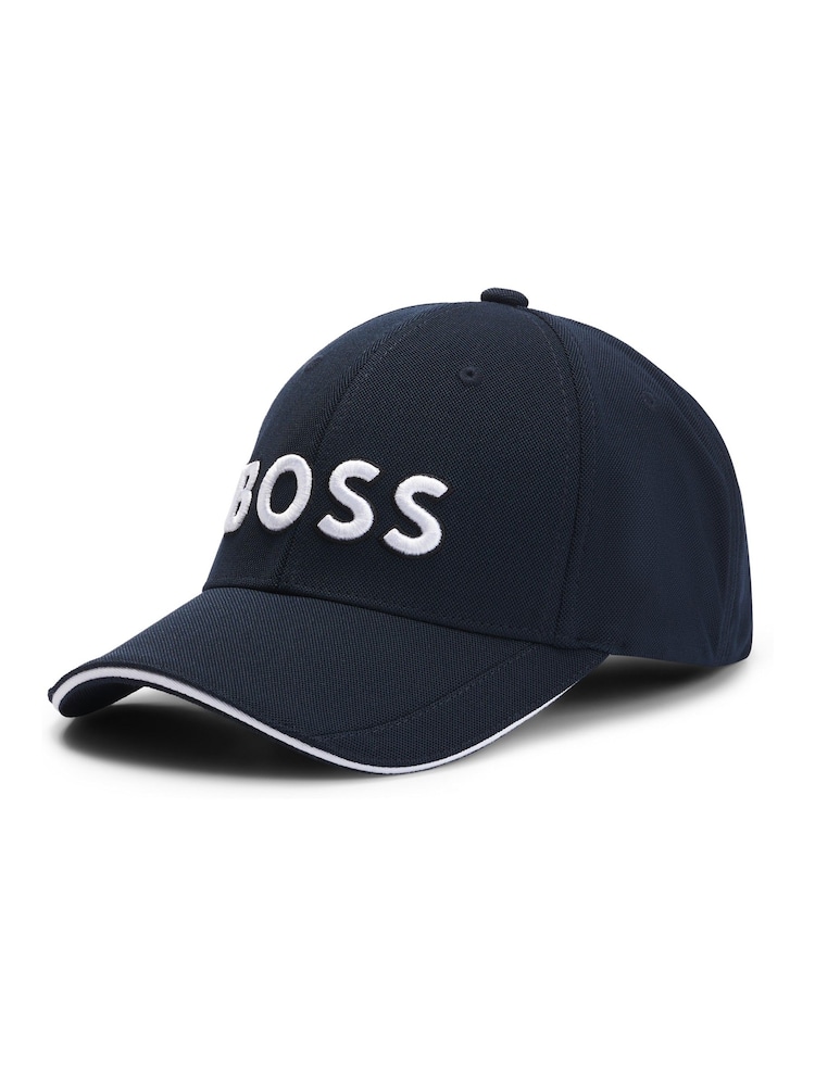 BOSS Embroidered Logo Cap in Knitted Piqué - Изображение 2 из 5