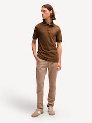 BOSS Brown Passenger Box Logo Polo Shirt - Image 3 of 5