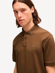BOSS Brown Passenger Box Logo Polo Shirt - Image 4 of 5