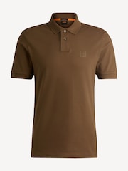 BOSS Brown Passenger Box Logo Polo Shirt - Image 5 of 5