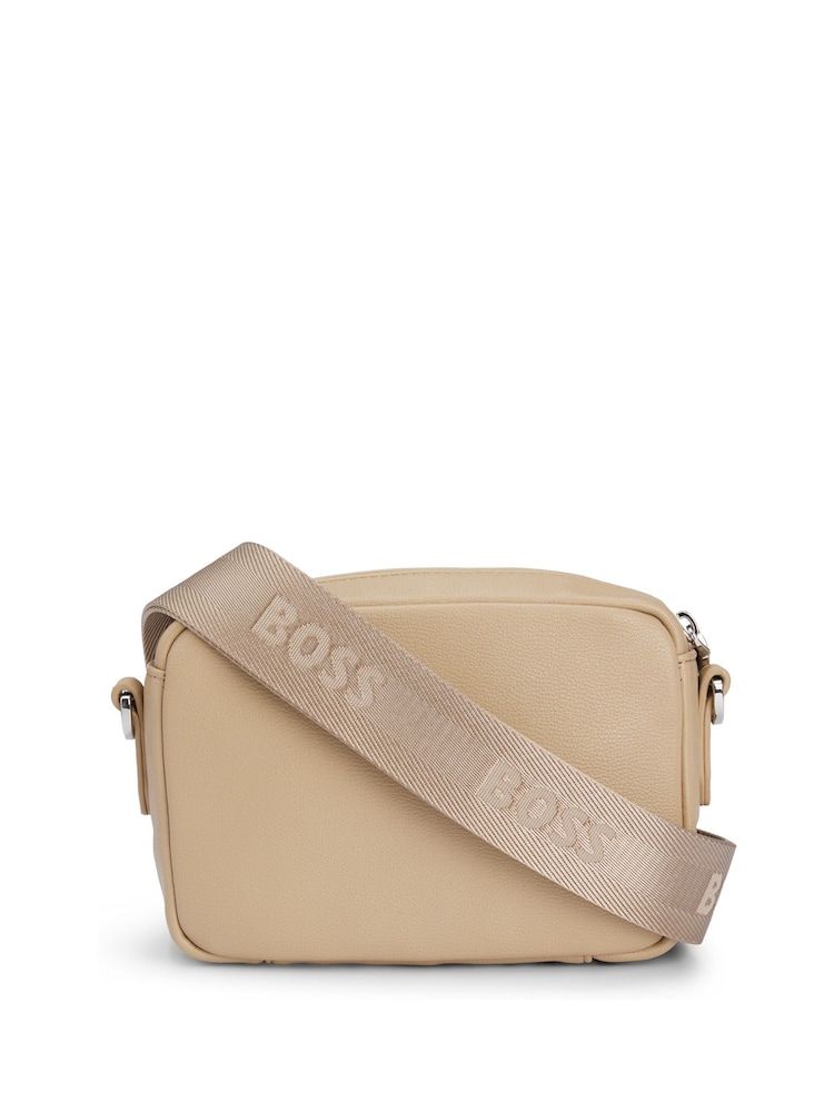 Natur - BOSS Detachable-Pouch Crossbody Bag In Faux Leather - Bild 4 von 4