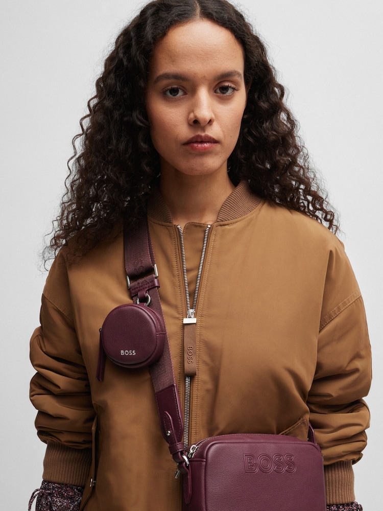Rot - BOSS Detachable-Pouch Crossbody Bag In Faux Leather - Bild 1 von 4