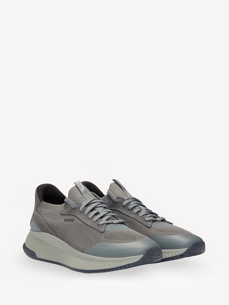 BOSS Grey Trainers - Image 2 of 5