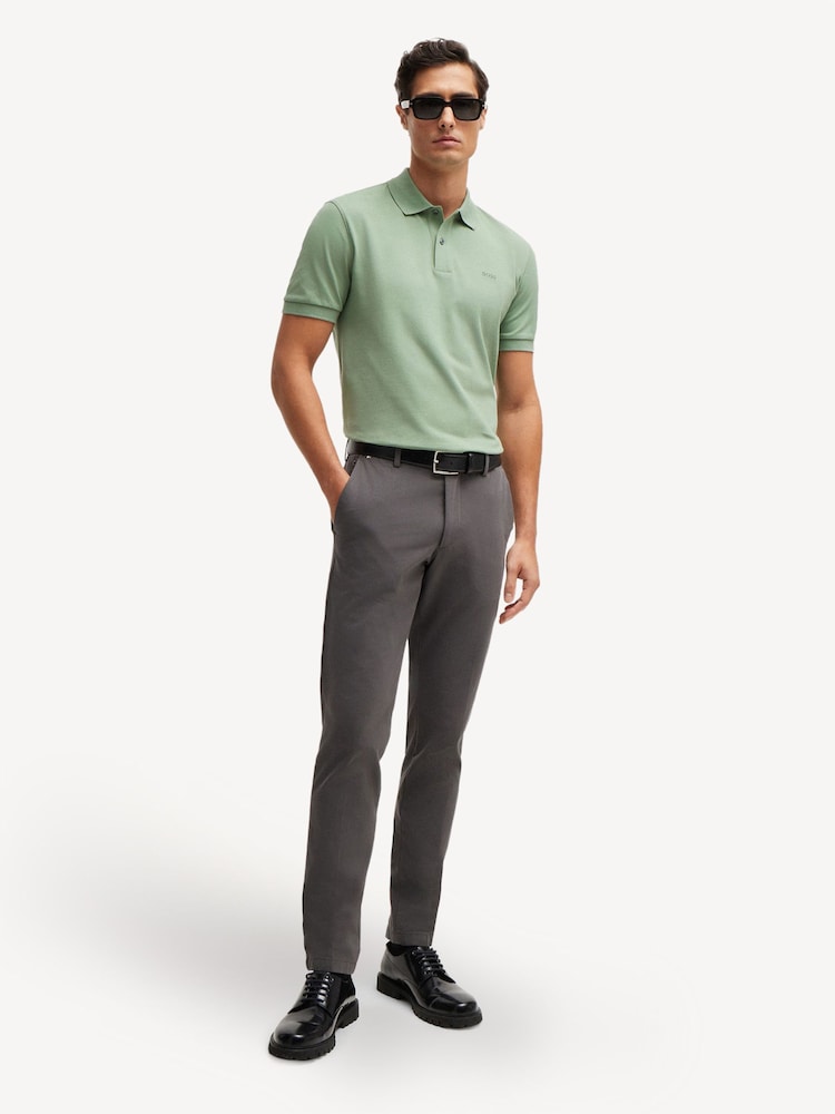 BOSS Green Cotton Embroidered Logo Polo Shirt - Image 2 of 5