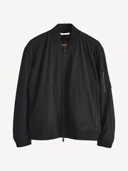 BOSS Black Water-Repellent Jacket With Zipped Sleeve Pocket - Image 6 of 7