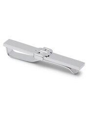 BOSS Silver Brass Tie Clip With Double B Monogram - Image 1 of 2