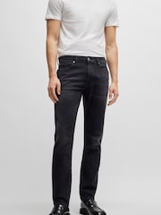 BOSS Grey Slim Fit Comfort Stretch Denim Jeans - Image 1 of 5