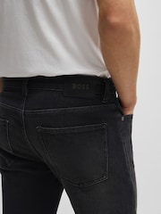 BOSS Grey Slim Fit Comfort Stretch Denim Jeans - Image 4 of 5