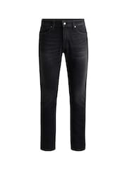 BOSS Grey Slim Fit Comfort Stretch Denim Jeans - Image 5 of 5