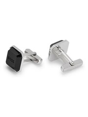 BOSS Cufflinks With Faceted Enamel Insert - Image 1 of 2