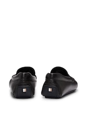 BOSS Logo-Strap Driver in Grained Leather Shoes - Bild 3 von 5