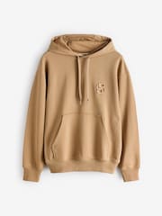 BOSS Natural 100% Cotton Terry Hoodie With Double B - Image 5 of 5