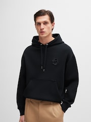 BOSS Black 100% Cotton Terry Hoodie With Double B - Image 1 of 5